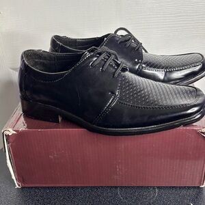 Stylish Black Kids Dress Shoes